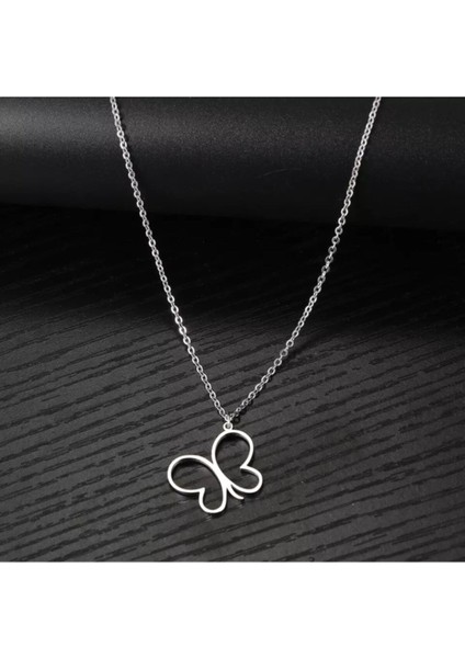 925 Ayar Gümüş Kelebek Kolye