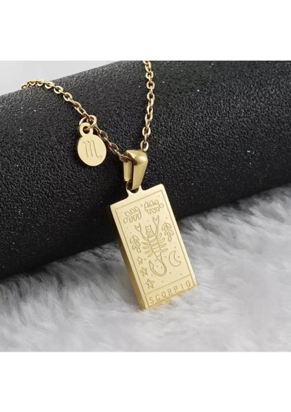 925 Ayar Gümüş Akrep Burcu Tarot Kolye