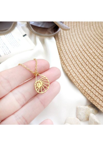 925 Ayar Gümüş Origami Deniz Kabuğu Kolye fiyatları