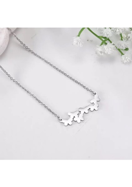 925 Ayar Gümüş Kelebekler Kolye fiyatları