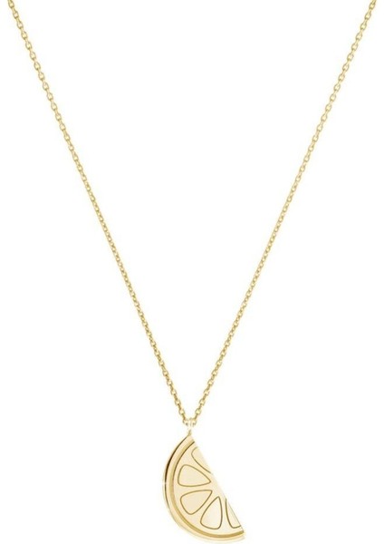 Has Altın Kaplama Limon 925K Kolye