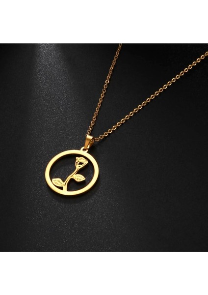 Has Altın Kaplama Gül 925K Kolye fiyatları