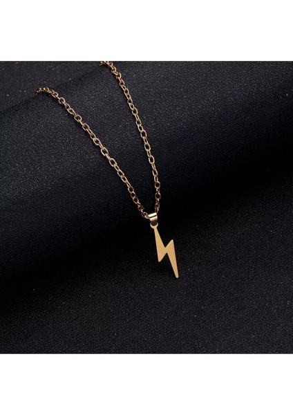 Has Altın Kaplama Yıldırım 925K Kolye