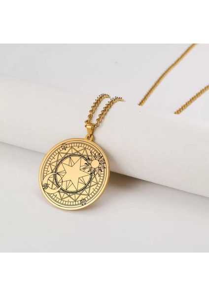 925 Ayar Gümüş Sakura Sihirli Dizi Güneş-Ay-Yıldız Kolye fiyatları