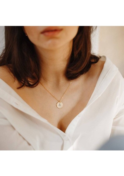 925 Ayar Gümüş Gül Tasarım Harf Tarih Kolye modelleri