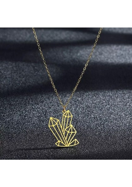 925 Ayar Gümüş Kristaller Kolye