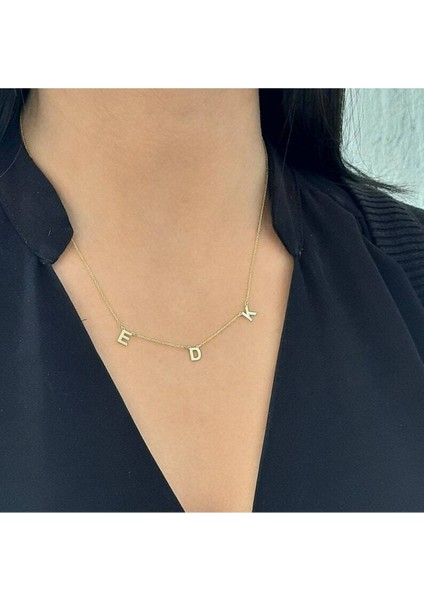 Has Altın Kaplama Üç Harf 925K Kolye fiyatları