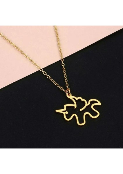 Has Altın Kaplama Sevimli Unicorn 925K Kolye