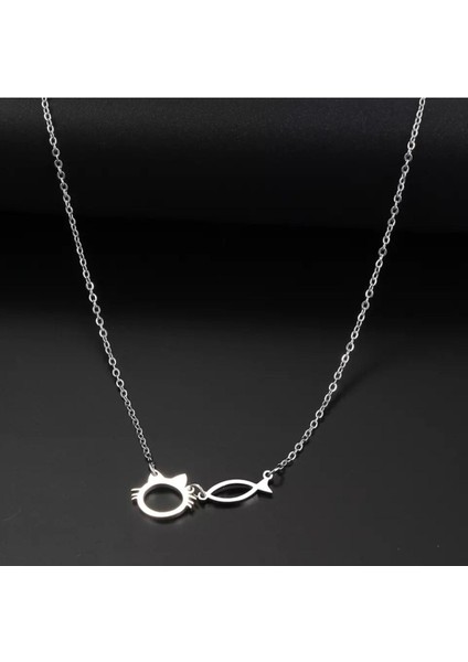 925K Kolye Kedi ve Balık