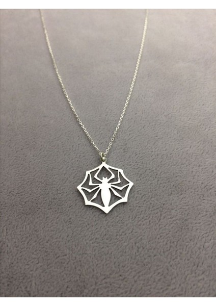 925 Ayar Gümüş Örümcek Kolye