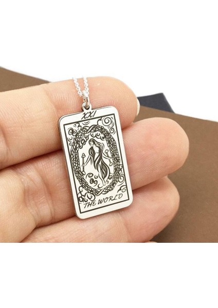 925K Kolye The World Tarot fiyatları