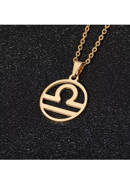 Has Altın Kaplama Terazi Burcu 925K Kolye