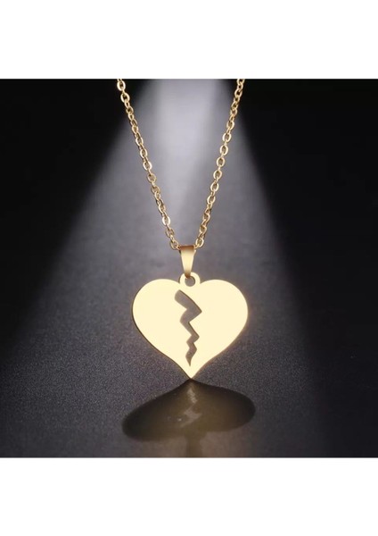 925 Ayar Gümüş Kalp Kırıklığı Kolye