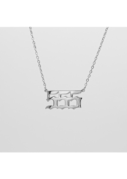 925 Ayar Gümüş Melek Sayısı 555 Kolye