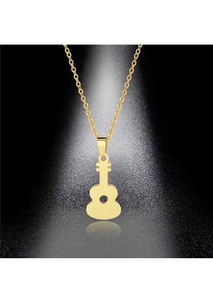 Has Altın Kaplama Gitar 925K Kolye