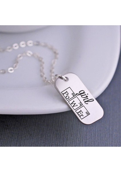 925K Kolye Girl Power Periyodik Tablo