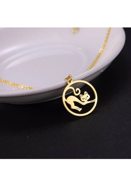 925 Ayar Gümüş Tembel Kedi Kolye fiyatları