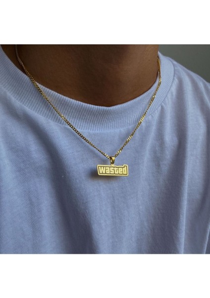 925 Ayar Gümüş Gta Wasted Kolye