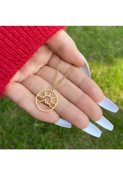 925 Ayar Gümüş Gün Doğumu Kolye modelleri