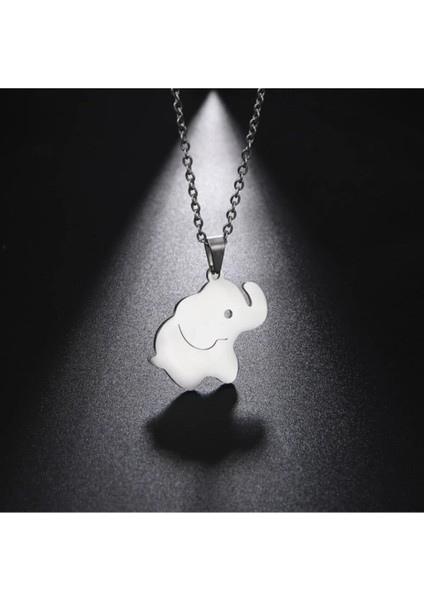 925 Ayar Gümüş Fil Kolye