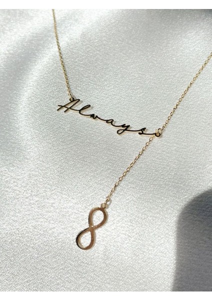 925 Ayar Gümüş Always Sallantılı Sonsuzluk Kolye fiyatları