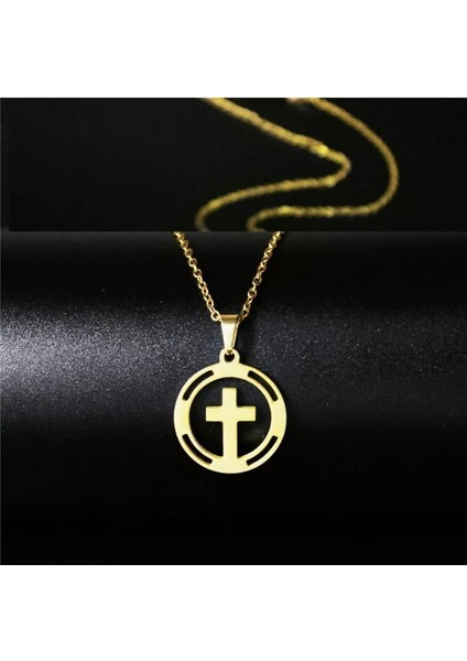 Has Altın Kaplama Haç 925K Kolye