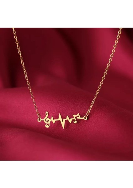 925 Ayar Gümüş Müzik Ritim Kolye