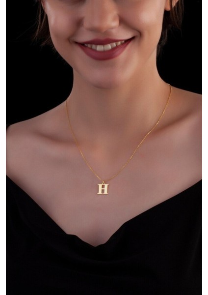 925 Ayar Gümüş Harf Kolye