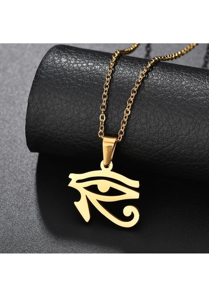 Has Altın Kaplama Horus'un Gözü 925K Kolye