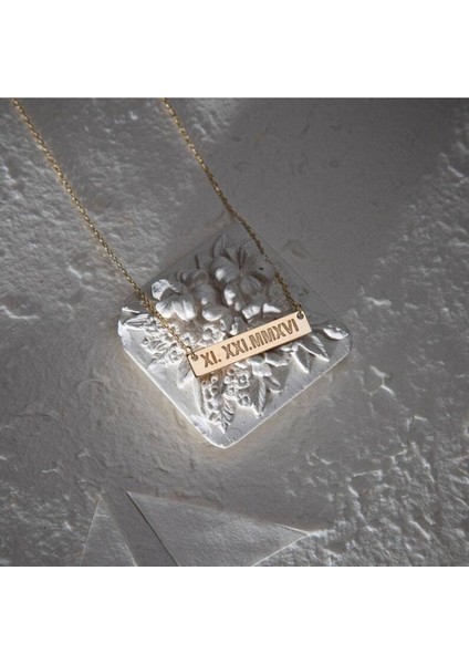 Has Altın Kaplama Romen Rakam 925K Kolye fiyatları