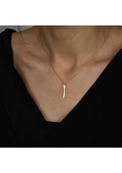 Has Altın Kaplama Elif 925K Kolye