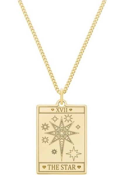 925 Ayar Gümüş The Star Tarot Kolye