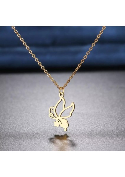 925 Ayar Gümüş Kelebek Kolye