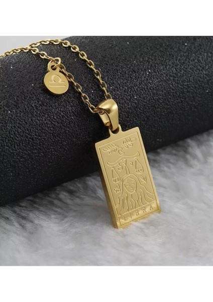 925 Ayar Gümüş Terazi Burcu Tarot Kolye