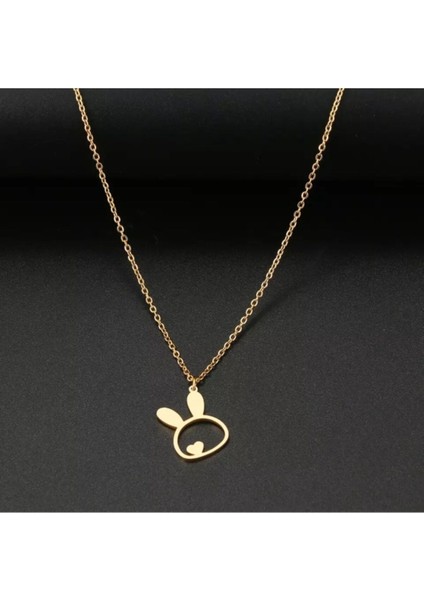 925 Ayar Gümüş Tavşan Kalp Kolye