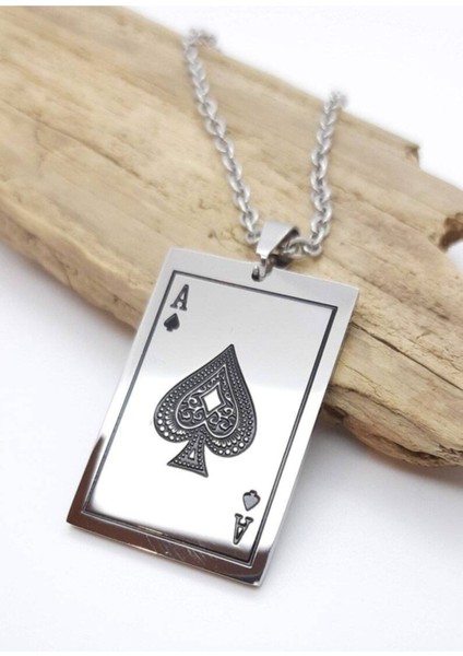 925 Ayar Gümüş Tasarım As Kolye fiyatları