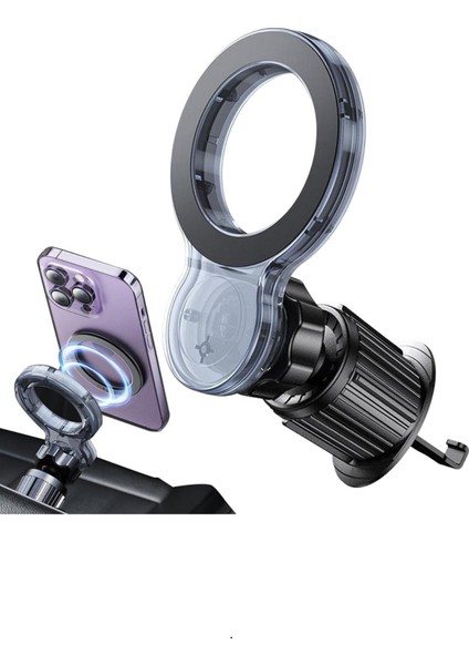 Magsafe Magnetic Manyetik Havalandırma Için Araç Içi Telefon Tutucu T-110