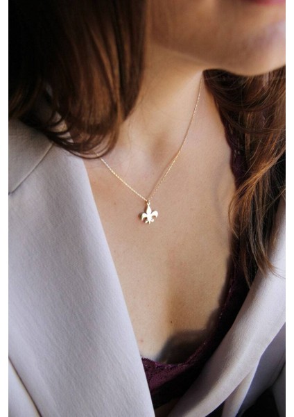 Has Altın Kaplama Zambak Çiçeği 925K Kolye fiyatları