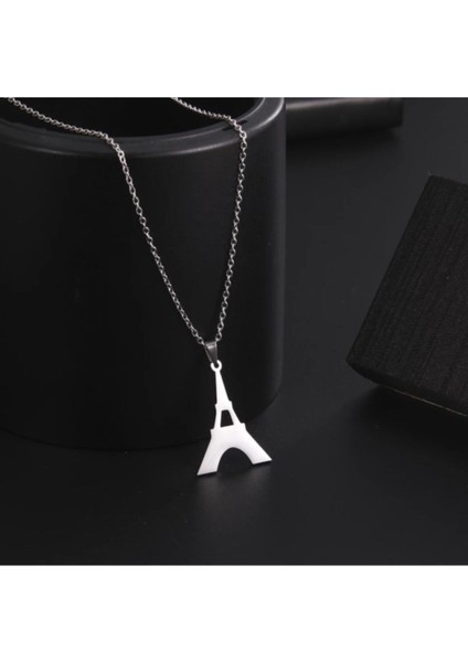925 Ayar Gümüş Eyfel Kulesi Kolye