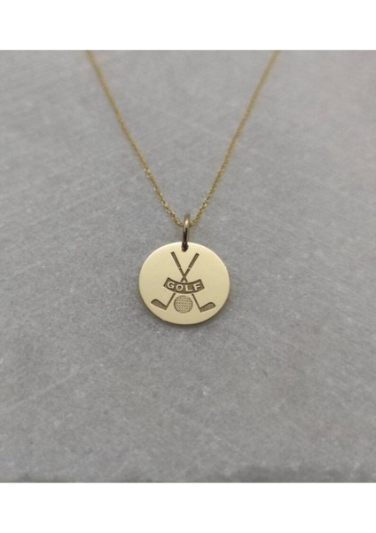 925 Ayar Gümüş Golf Kolye