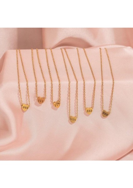 925 Ayar Gümüş Minimal Kalp Melek Sayısı Kolye fiyatları