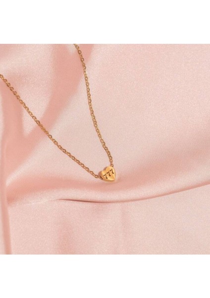 925 Ayar Gümüş Minimal Kalp Melek Sayısı Kolye modelleri