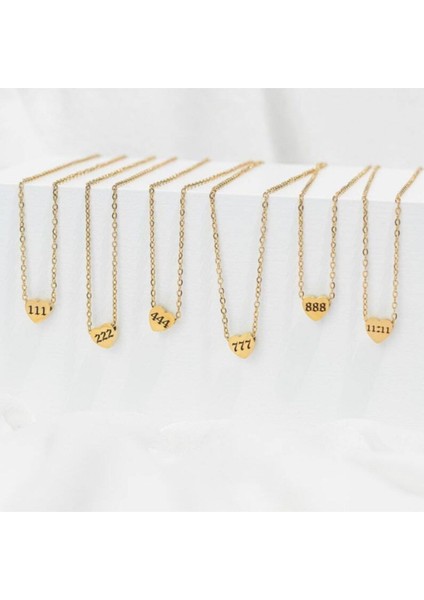 925 Ayar Gümüş Minimal Kalp Melek Sayısı Kolye fırsatları