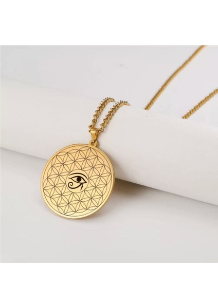 925 Ayar Gümüş Göz- Yaşam Çiçeği Kolye fiyatları