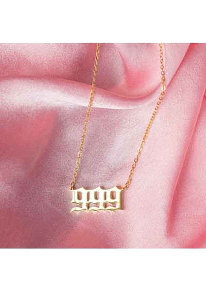 925 Ayar Gümüş Melek Sayısı 999 Kolye