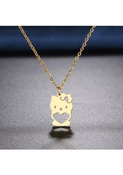 925 Ayar Gümüş Hello Kitty Kolye