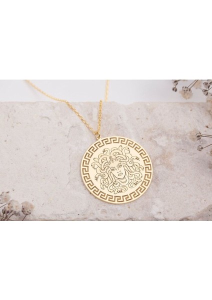 925 Ayar Gümüş Medusa Kolye