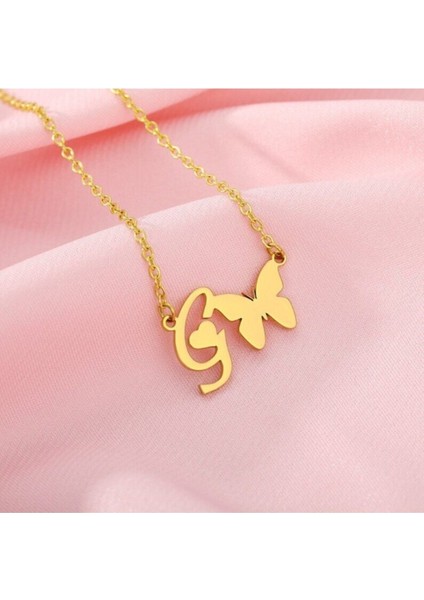 925 Ayar Gümüş Kelebek Kalp Harf Kolye fiyatları