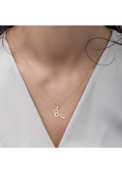 Has Altın Kaplama Serotonin 925K Kolye