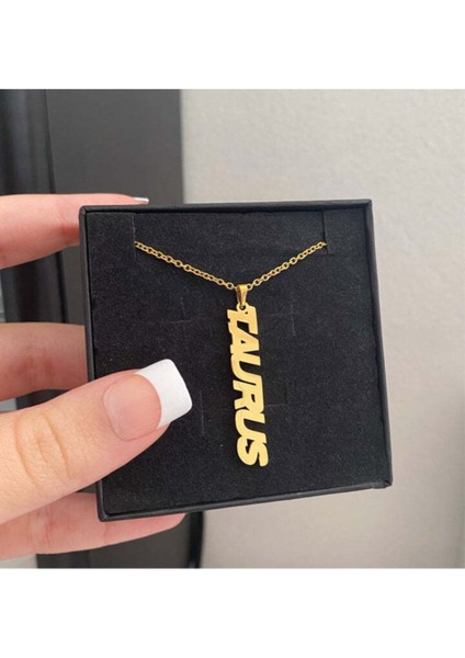 925 Ayar Gümüş Boğa Burcu Kolye